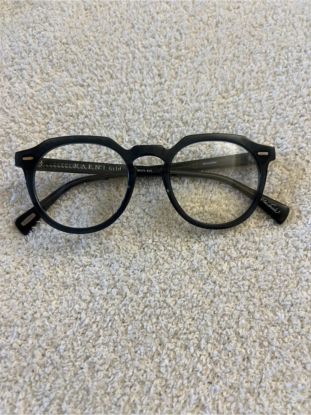 RAEN Guild Black Optical Eyeglasses Frames 49-21-145 w/ Case